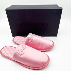 Louis Vuitton Suite Powder Pink Slippers Slides Satin Flat Mule 40-41 US 10-11